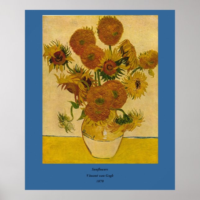 Vincent van Gogh's Sonnenblumen, 1878 Poster (Vorne)