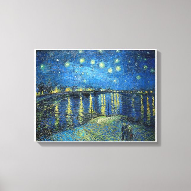 Vincent van Gogh's Starry Night Leinwanddruck (Vorderseite)