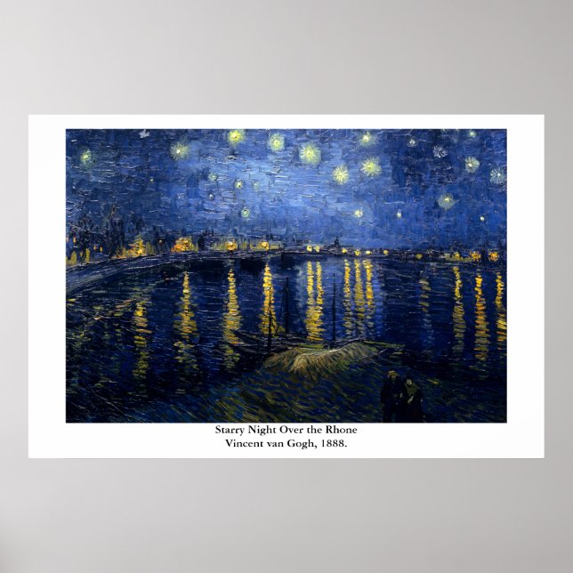 Vincent van Gogh's Starry Night Over the Rhone Poster (Vorne)