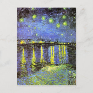 Vincent van Gogh's Starry Night Over the Rhone Postkarte