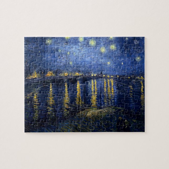 Vincent van Gogh's Starry Night Over the Rhone Puzzle (Horizontal)