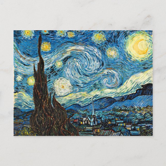 Vincent Van Gogh's Starry Night Postkarte (Vorderseite)
