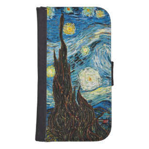 Vincent Van Gogh's Starry Night Samsung S4 Geldbeutel Hülle