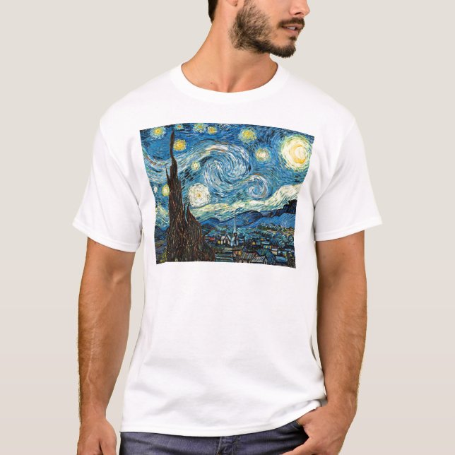 Vincent Van Gogh's Starry Night T-Shirt (Vorderseite)