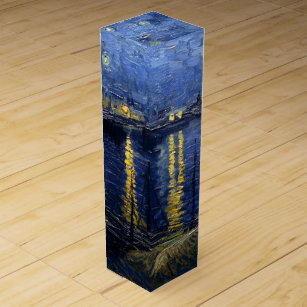 Vincent van Gogh's Starry Night über die Rhone Wein-Geschenkverpackung