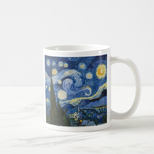 Vincent van Goghs sternenklare Nacht Tasse (Rechts)