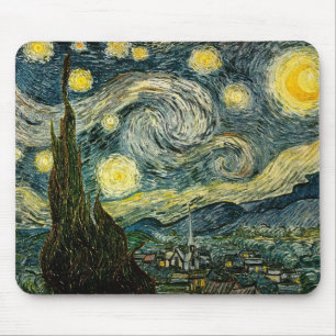 Vincent van Goghs Sternennacht (1889) Mousepad