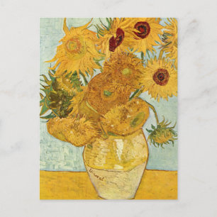 Vincent van Gogh's Stilleben mit 12 Sonnenblumen Postkarte