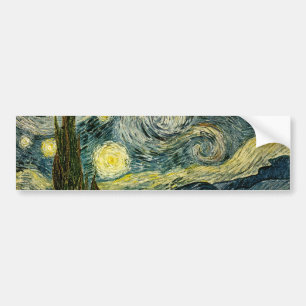 Vincent van Gogh's The Starry Night (1889) Autoaufkleber