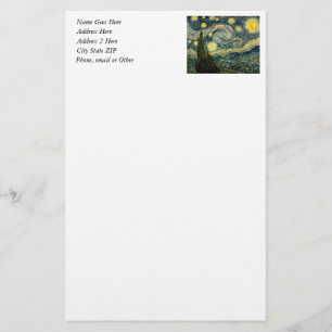 Vincent van Gogh's The Starry Night (1889) Briefpapier