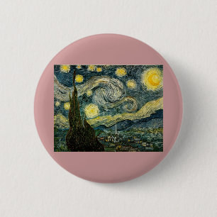 Vincent van Gogh's The Starry Night (1889) Button