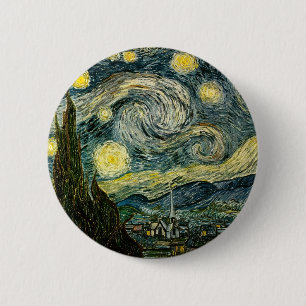 Vincent van Gogh's The Starry Night (1889) Button