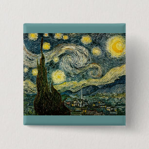 Vincent van Gogh's The Starry Night (1889) Button
