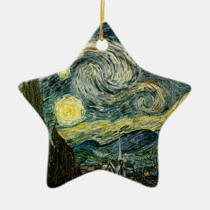 Vincent van Gogh's The Starry Night (1889) Keramik Ornament