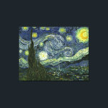 Vincent van Gogh's The Starry Night (1889) Leinwanddruck<br><div class="desc">Ein klassisches 1889 Post Impressionist Malerei, Kunstwerk, das in den öffentlichen Bereich übergegangen ist und wunderbare Geschenke und andere Produkte macht. Van Gogh schrieb einst: "Es scheint mir oft, dass die Nacht immer noch reichhaltiger gefärbt ist als der Tag; mit den Farben der intensivsten Veilchen, Blues und Grüntöne. Wenn Sie...</div>