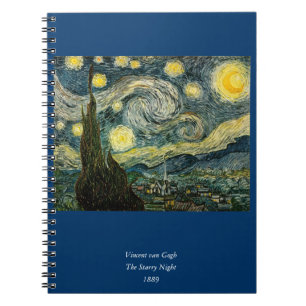 Vincent van Gogh's The Starry Night (1889) Notizblock