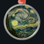 Vincent van Gogh's The Starry Night (1889) Silbernes Ornament<br><div class="desc">Ein klassisches Kunstwerk, das in den öffentlichen Bereich übergegangen ist und wunderbare Geschenke und andere Produkte macht. Van Gogh schrieb einst: "Es scheint mir oft, dass die Nacht immer noch reichhaltiger gefärbt ist als der Tag; mit den Farben der intensivsten Veilchen, Blues und Grüntöne. Wenn Sie nur darauf achten, werden...</div>