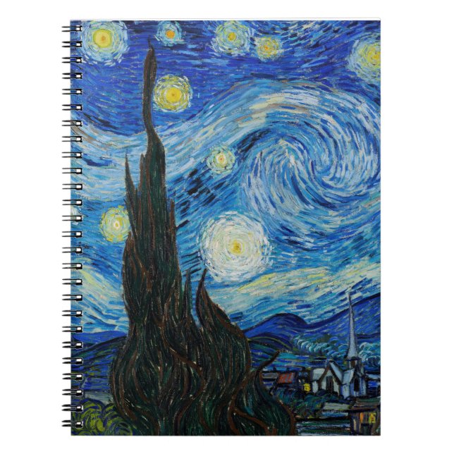 Vincent Van Gogh's The Starry Night Notizblock (Vorderseite)