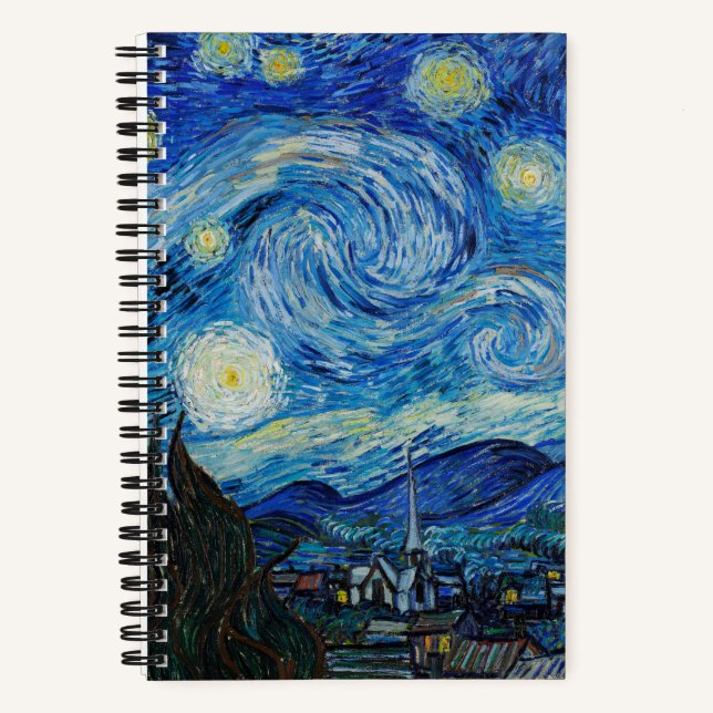 Vincent Van Gogh's The Starry Night Notizbuch (Vorderseite)