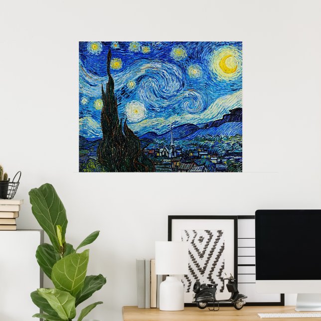 Vincent Van Gogh's The Starry Night Poster (Heimbüro)