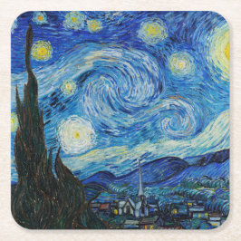 Vincent Van Gogh's The Starry Night Rechteckiger Pappuntersetzer