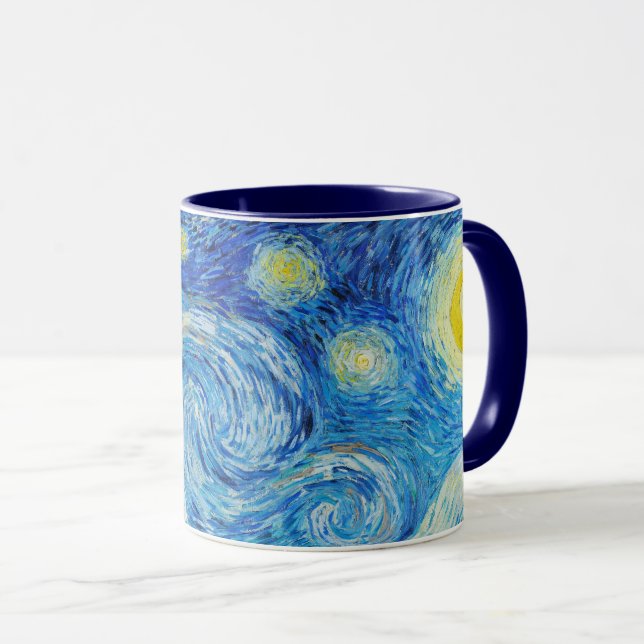 Vincent Van Gogh's The Starry Night Tasse (VorderseiteRechts)