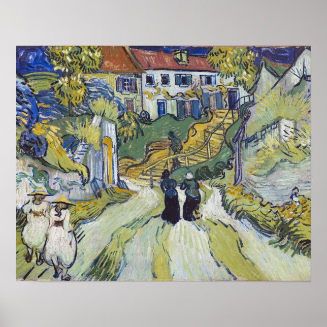 Vincent van Gogh's Treppe bei Auvers 1890 Small Poster (Vorne)