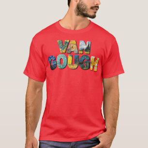 Vincent Van Gough Tribute Sunflower Starry Night P T-Shirt