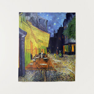 Vincent Willem van Gogh - Café Terrasse bei Nacht Wandteppich
