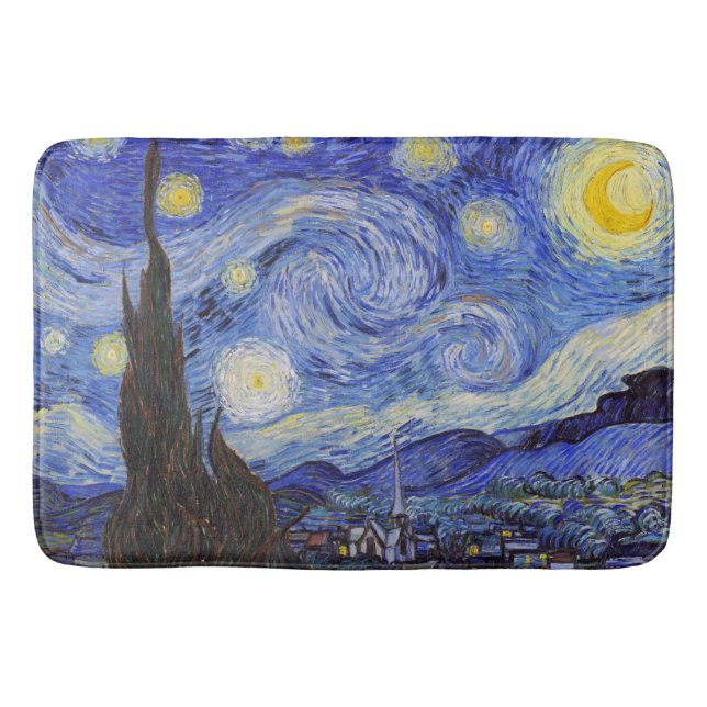 Vincent Willem van Gogh , “ Starry Night ” Badematte (Vorderseite)