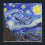 Vincent Willem van Gogh , "Starry Night" Quadratische Wanduhr<br><div class="desc">私はGoghが 好 な 人 きのためにdirekt nach der Abfolge von ,  die direkt nach der Abholung des Abbruchs abnimmt (Design: KOBAYASHI,  Michinobu)</div>