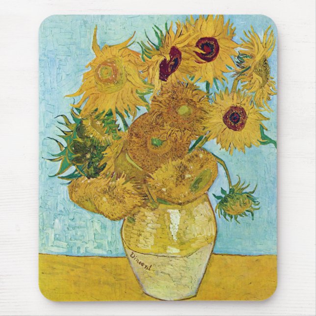 Vincent Willem van Gogh, sunflower Mousepad (Vorne)