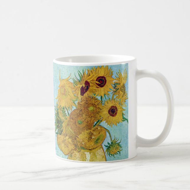 Vincent Willem van Gogh , "Sunflowers" コ  ヒ グプ Kaffeetasse (Rechts)
