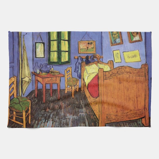 Vincent's Bedroom in Arles von Vincent van Gogh Geschirrtuch (Horizontal)