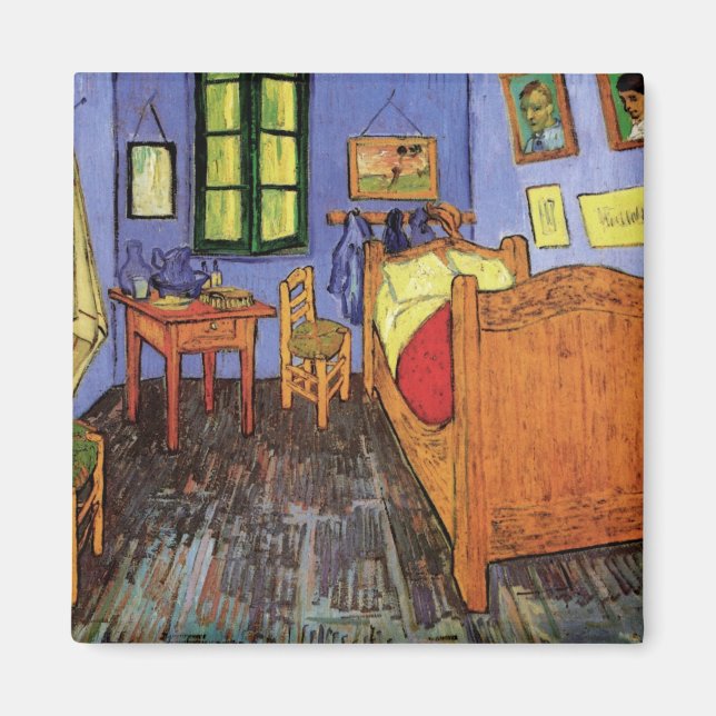 Vincent's Bedroom in Arles von Vincent van Gogh Magnet (Vorne)