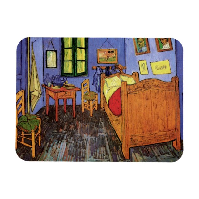 Vincent's Bedroom in Arles von Vincent van Gogh Magnet (Horizontal)