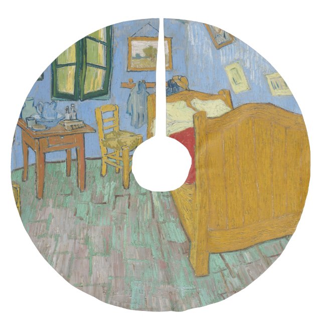 Vincent's Bedroom in Arles von Vincent van Gogh Polyester Weihnachtsbaumdecke (Vorderseite)