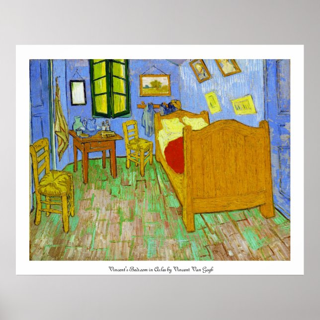 Vincent's Bedroom in Arles von Vincent Van Gogh Poster (Vorne)