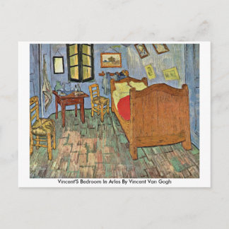 Vincent's Bedroom in Arles von Vincent Van Gogh Postkarte