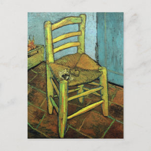 Vincent's Chair & Sein Pipe Van Gogh Fine Art Postkarte