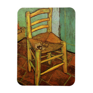 Vincent's Chair with His Pipe by Vincent van Gogh Magnet
