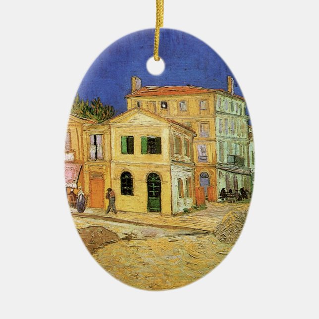 Vincent's House in Arles von Vincent van Gogh Keramik Ornament (Vorne)