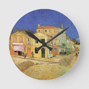 Vincent's House in Arles von Vincent van Gogh Runde Wanduhr