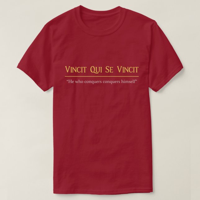 Vincet Qui Se Vincet T - Shirt (Design vorne)