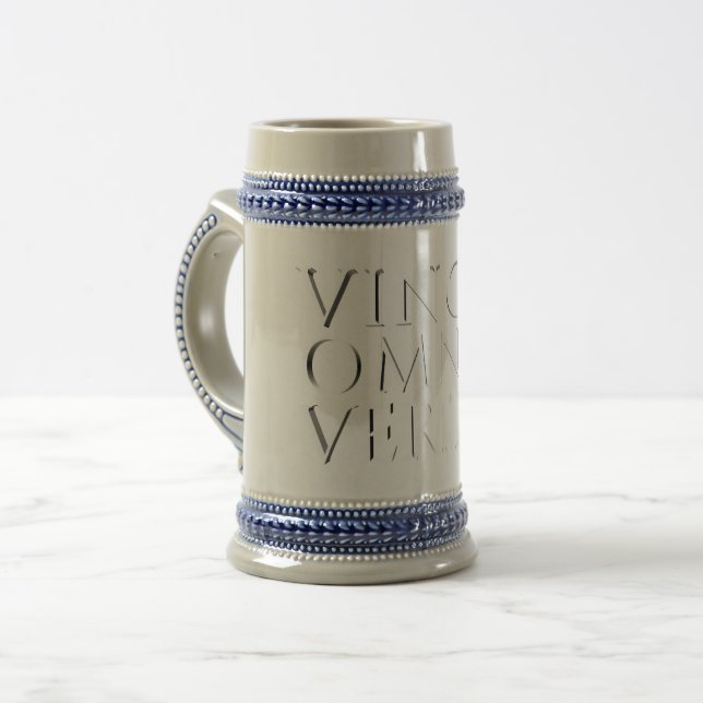 VINCIT OMNIA VERITAS - Leichter Bierstein Bierglas (Vorderseite Links)