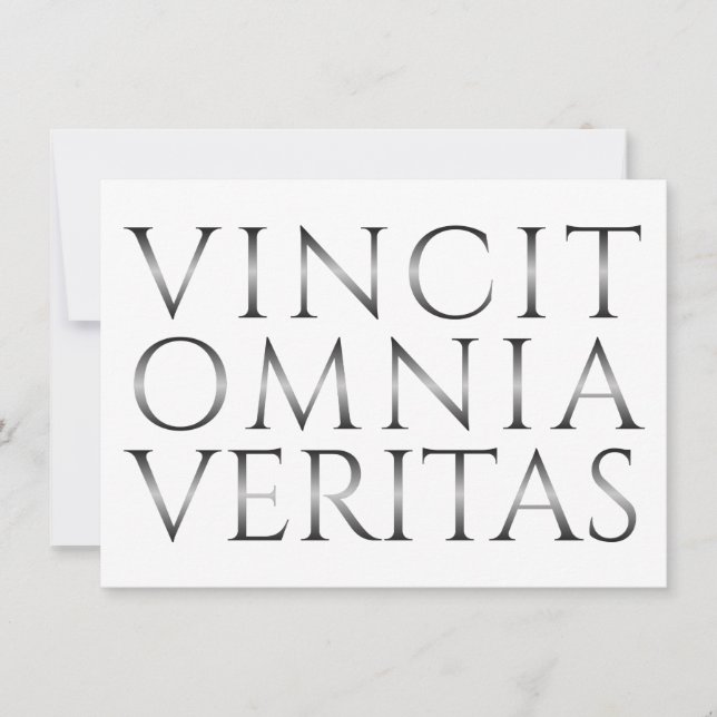 VINCIT OMNIA VERITAS - Licht (Vorderseite)