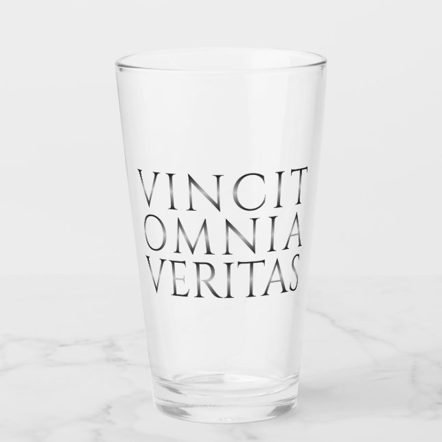 VINCIT OMNIA VERITAS - Licht Glas (Vorderseite)