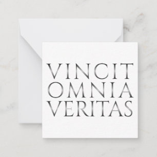 VINCIT OMNIA VERITAS - Licht Mitteilungskarte