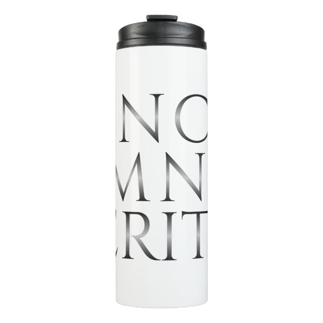 VINCIT OMNIA VERITAS - Licht Thermosbecher (Vorderseite)
