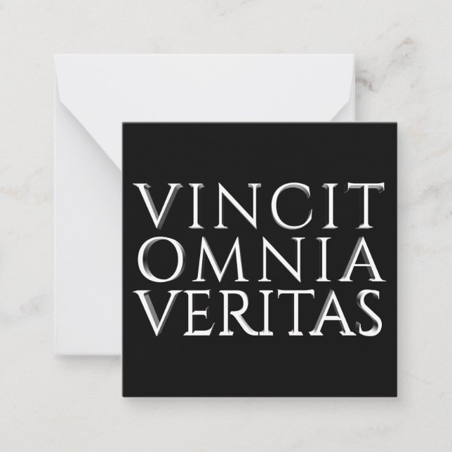 VINCIT OMNIA VERITAS - Light Note Card Mitteilungskarte (Vorderseite)